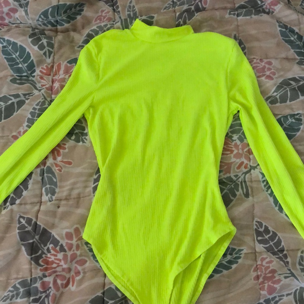 Greenish and yellow mixed bodysuit